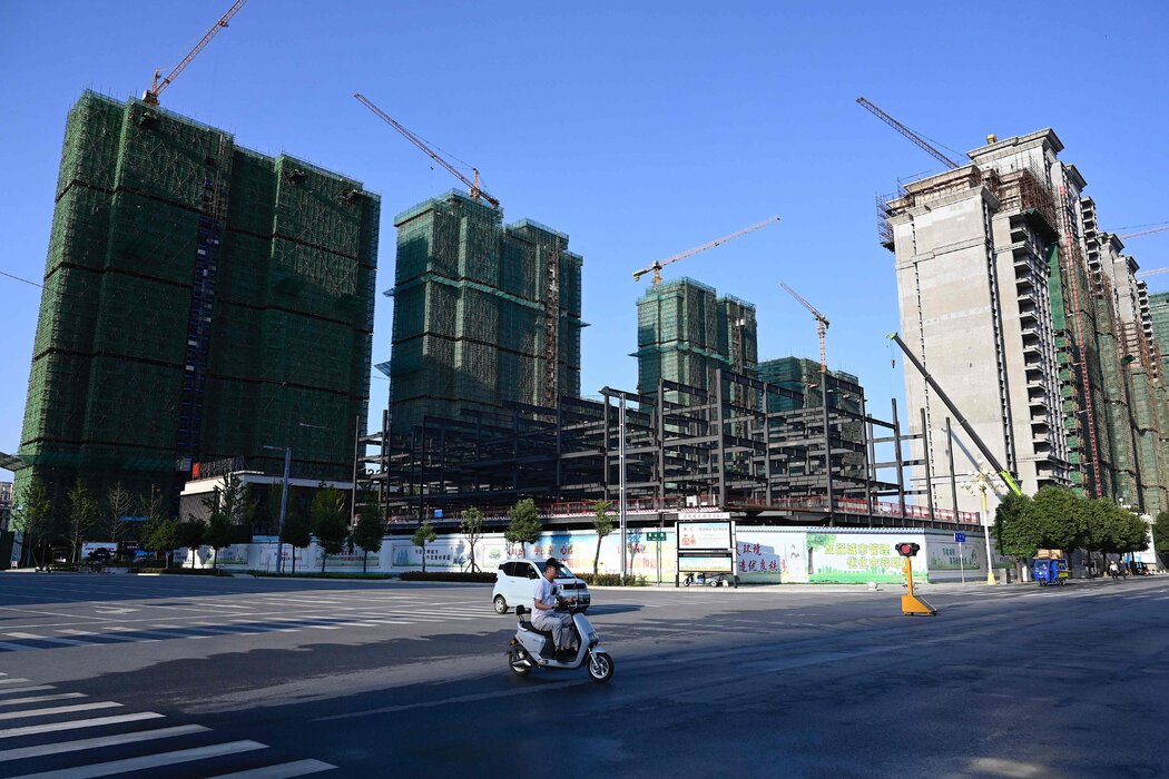 9月，河南驻马店的一处中国恒大住宅项目。房地产行业存在的问题对中国经济构成了巨大威胁。